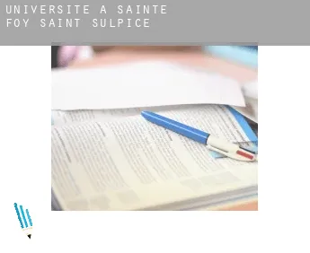Universite à  Sainte-Foy-Saint-Sulpice