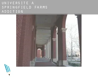 Universite à  Springfield Farms Addition